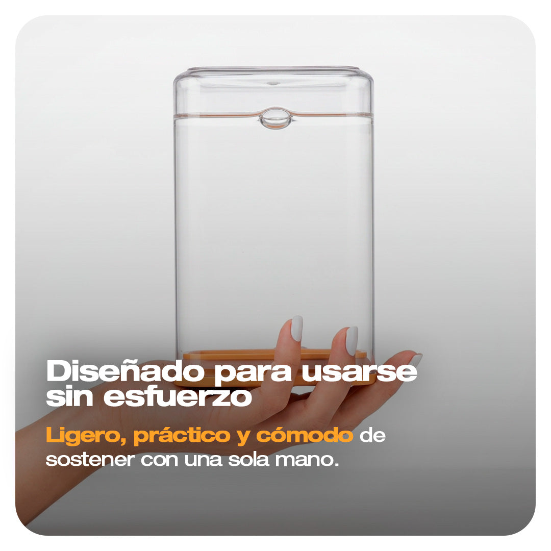 RECIPIENTES HERMETICOS x7 TAPA DE MADERA